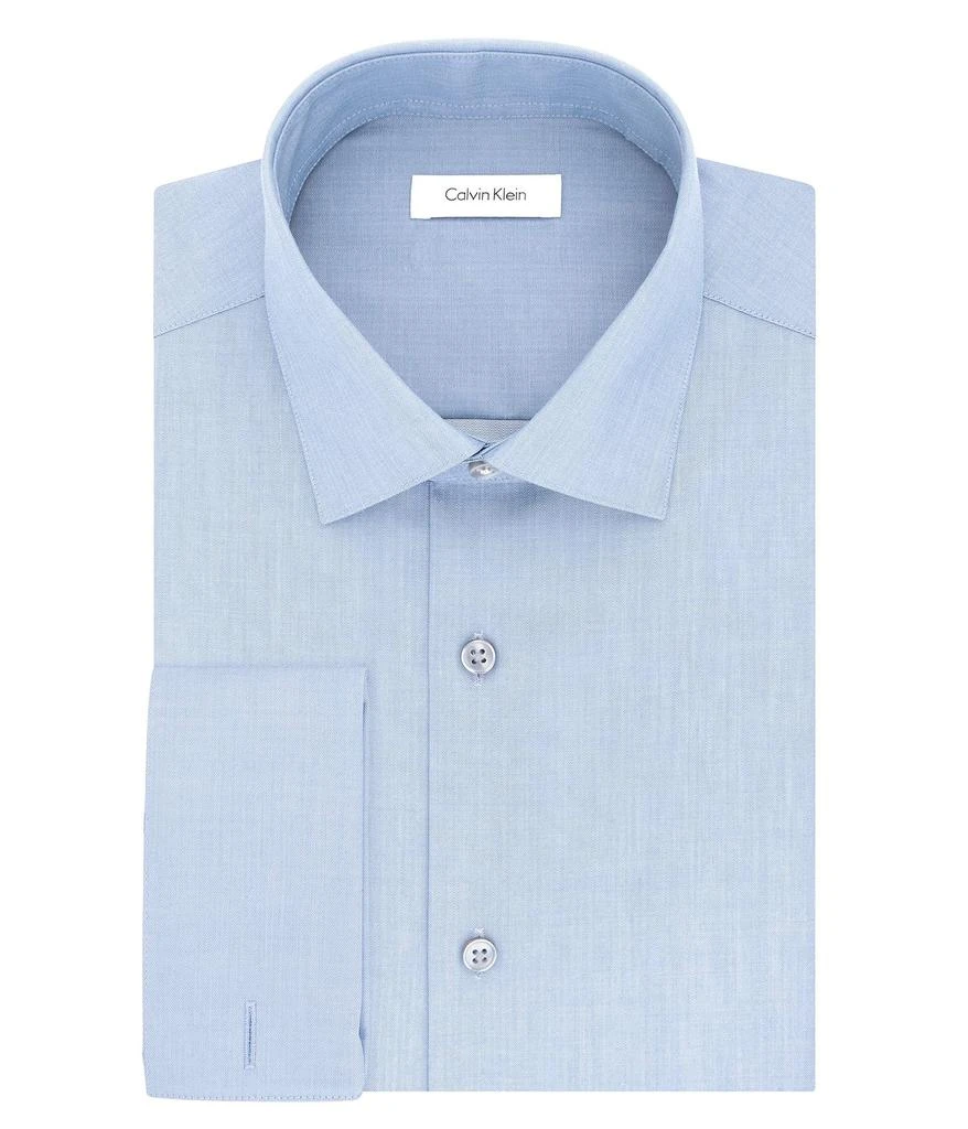 商品Calvin Klein|Dress Shirt Slim Fit Non Iron Solid French Cuff,价格¥327,第1张图片