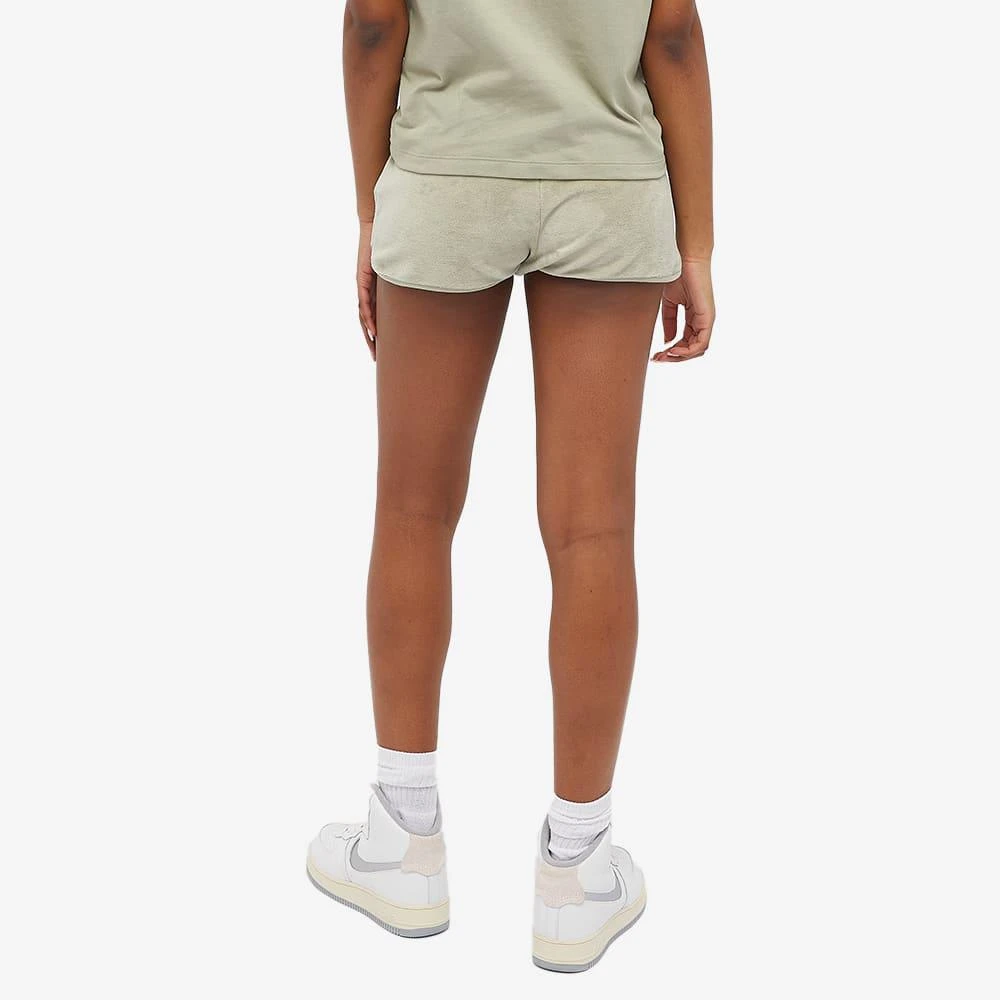 商品Essentials|Fear of God ESSENTIALS Women's Velour Beach Shorts - Sea Foam,价格¥396,第3张图片详细描述