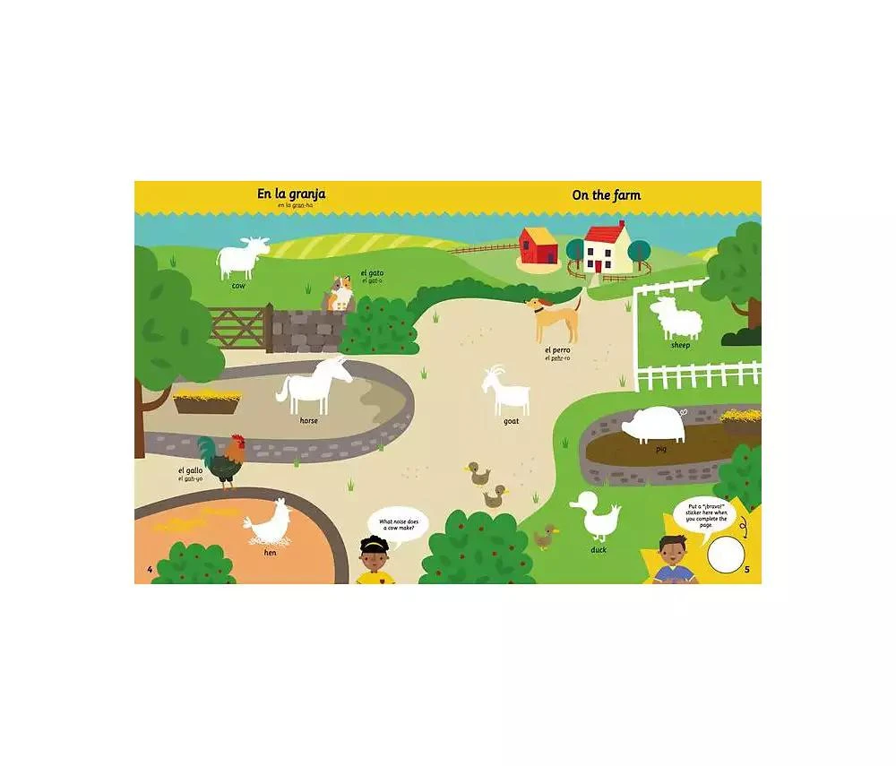 商品Barnes & Noble|My Spanish Sticker Dictionary- Over 200 everyday words in colorful sticker scenes by Catherine Bruzzone,价格¥74,第2张图片详细描述