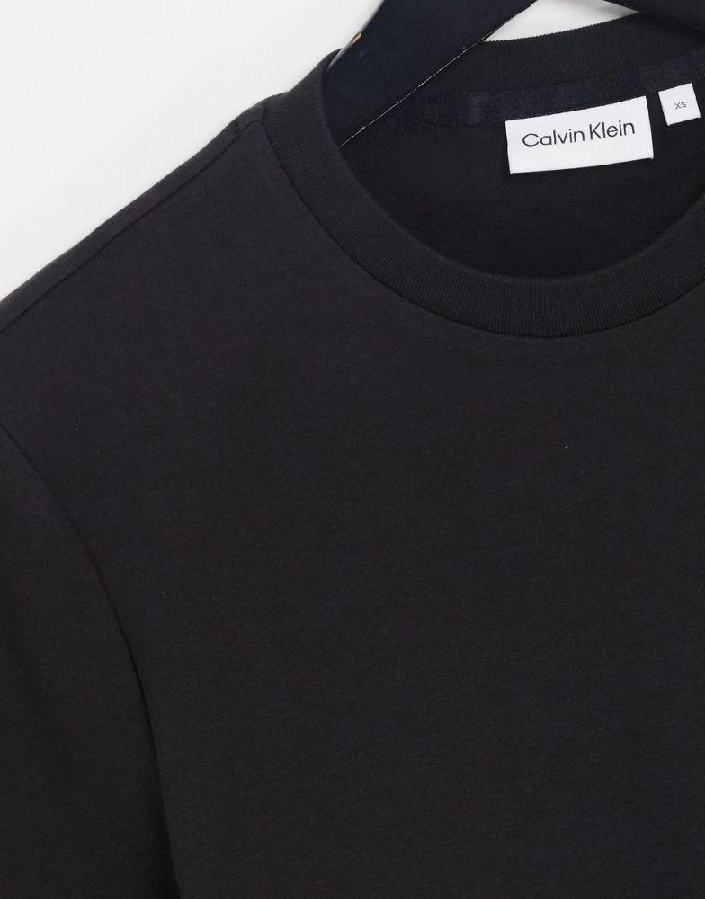 商品Calvin Klein|Calvin Klein cotton blend t-shirt with logo in black - BLACK,价格¥400,第4张图片详细描述