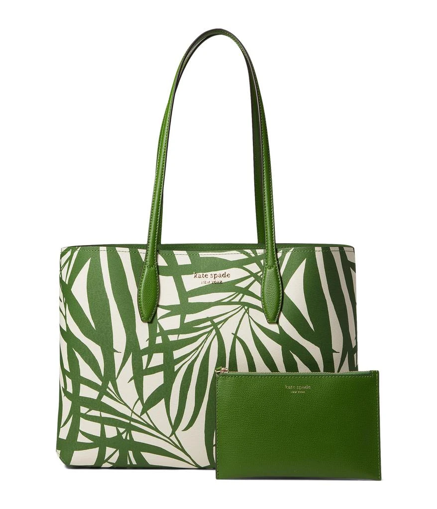商品Kate Spade|All Day Palm Fronds Printed PVC Large Tote,价格¥1119,第1张图片