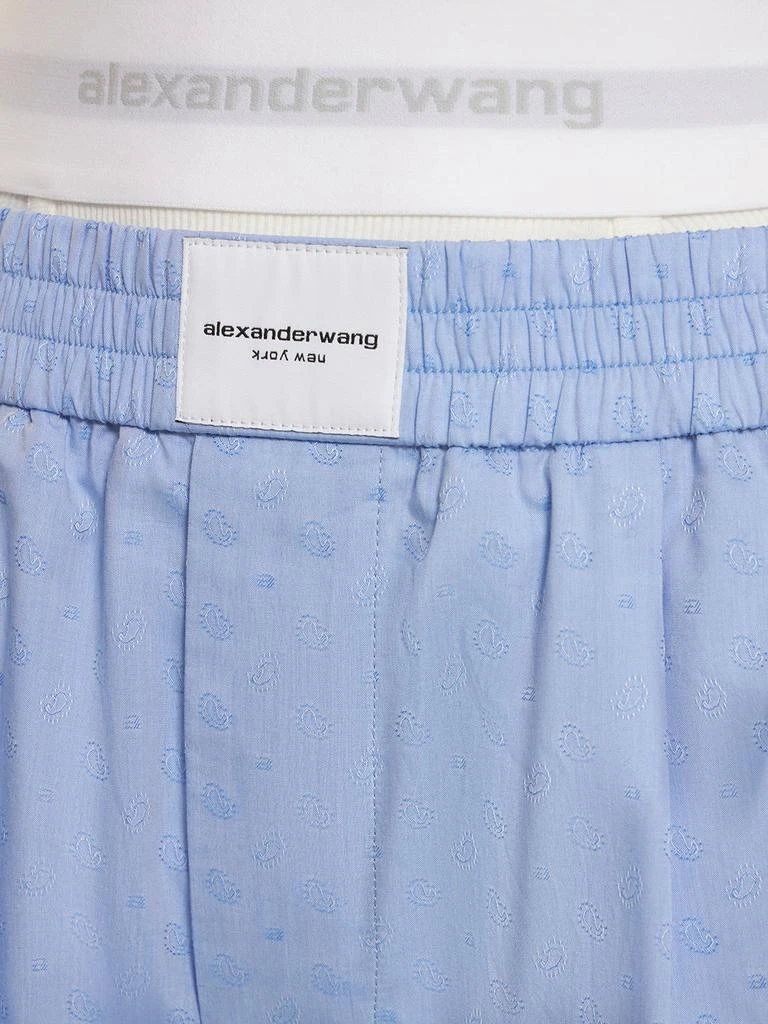 商品Alexander Wang|Cotton Boxer Shorts W/ Logo Elastic,价格¥1416,第3张图片详细描述