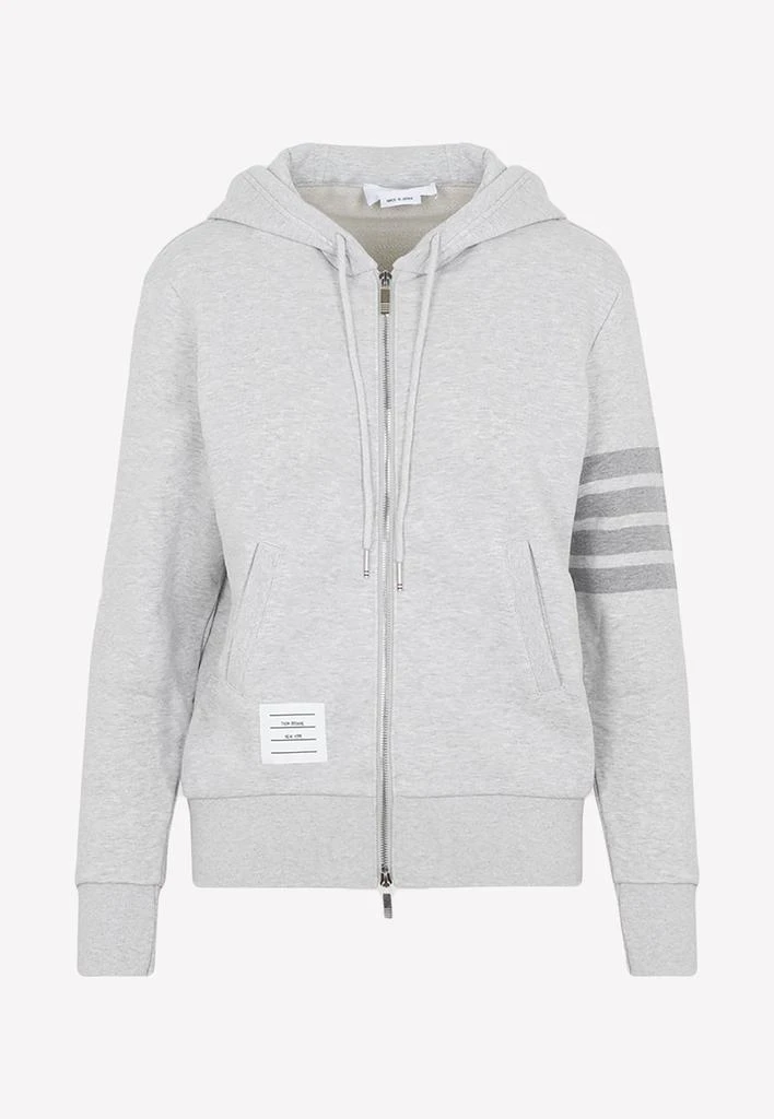 商品Thom Browne|4-Bar Stripe Zip-Up Hoodie,价格¥5537,第1张图片