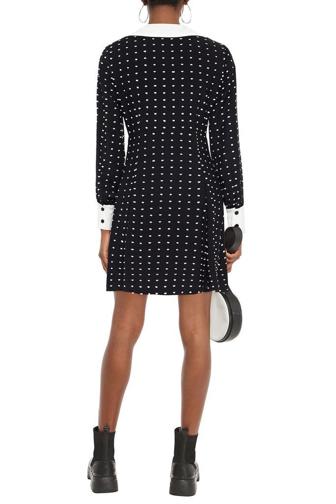 商品Maje|Randi polka-dot fil coupé crepe mini dress,价格¥949,第5张图片详细描述