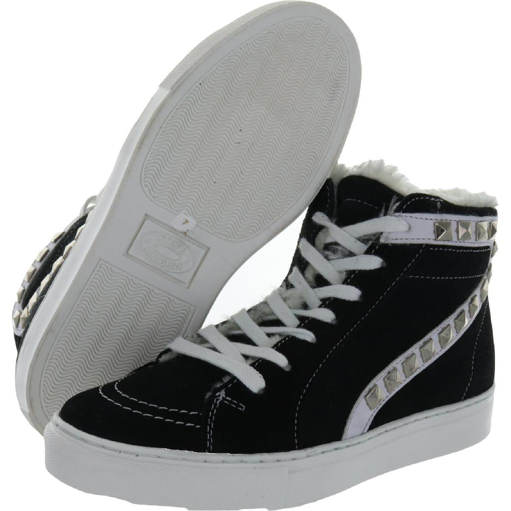 Steve Madden Womens Tracey Studded Lace-up High Top Sneakers商品第7张图片规格展示