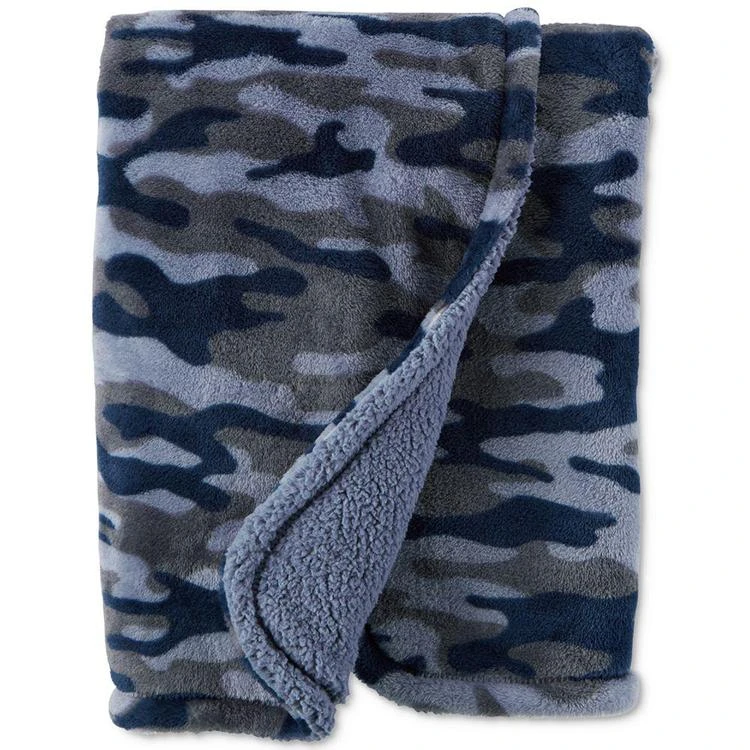 商品Carter's|Camo-Print Plush Blanket, Baby Boys,价格¥105,第2张图片详细描述