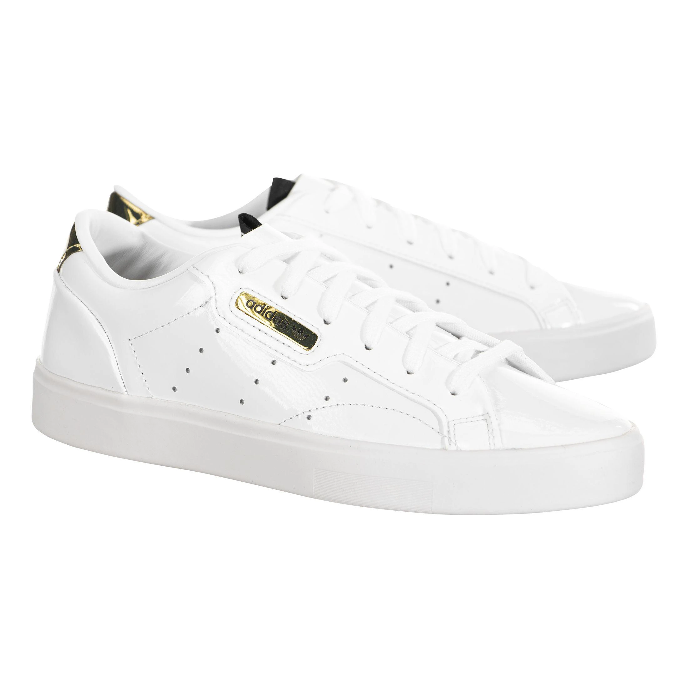 商品Adidas|美国直邮adidas阿迪达斯SleekW三叶草复古休闲板鞋fv3395金标,价格¥540,第3张图片详细描述