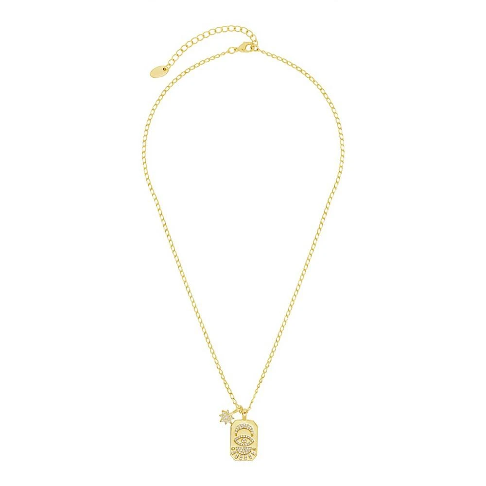 商品Sterling Forever|Cubic Zirconia Galexi Pendant Necklace,价格¥340,第2张图片详细描述