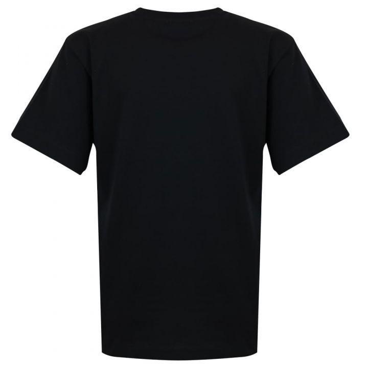 商品Moschino|Black Maxi Multicoloured Logo T Shirt,价格¥313-¥347,第5张图片详细描述