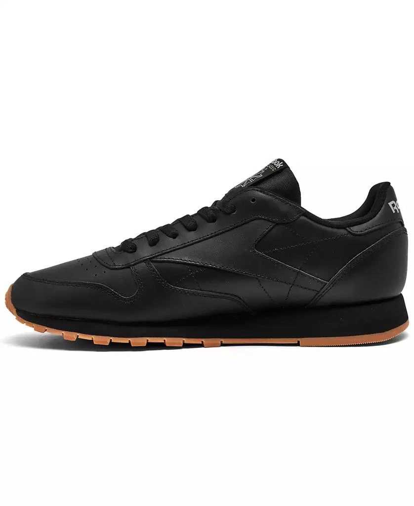 商品Reebok|Men's Classic Leather Casual Sneakers from Finish Line,价格¥292,第3张图片详细描述