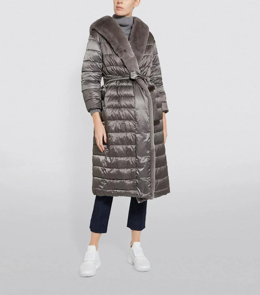 商品Max Mara|The Cube Rabbit-Trim Quilted Coat,价格¥10275,第4张图片详细描述