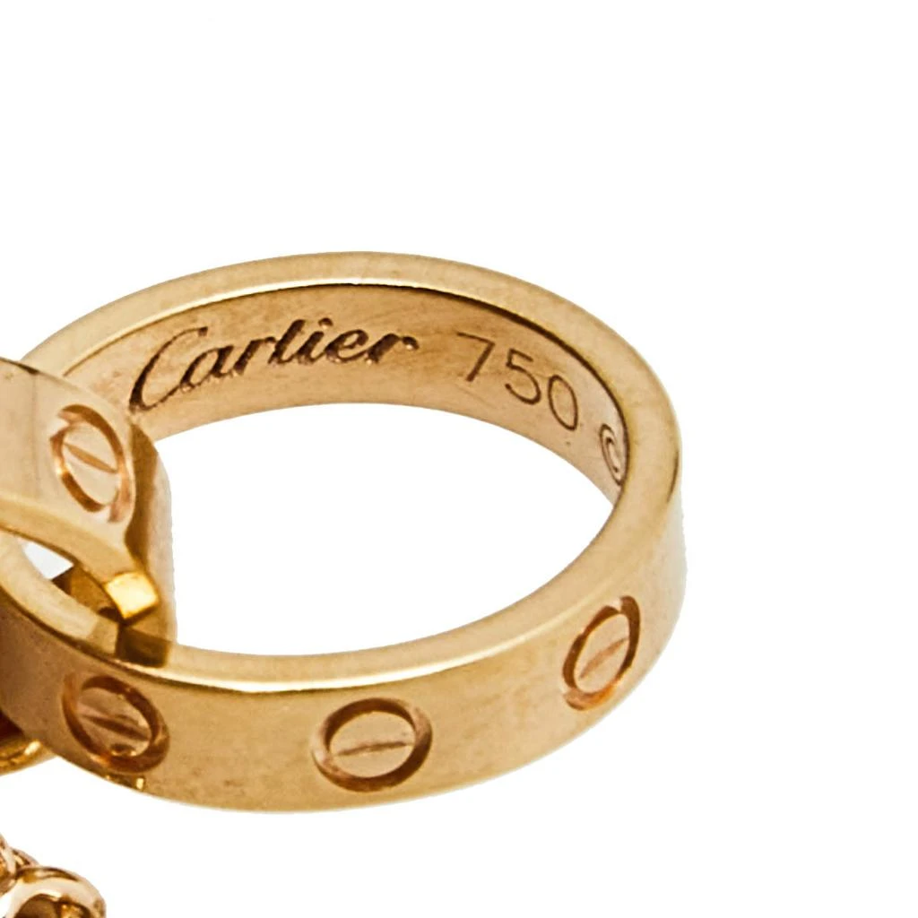 商品[二手商品] Cartier|Cartier Love 2 Interlocking Loop 18k Rose Gold Necklace,价格¥13255,第4张图片详细描述