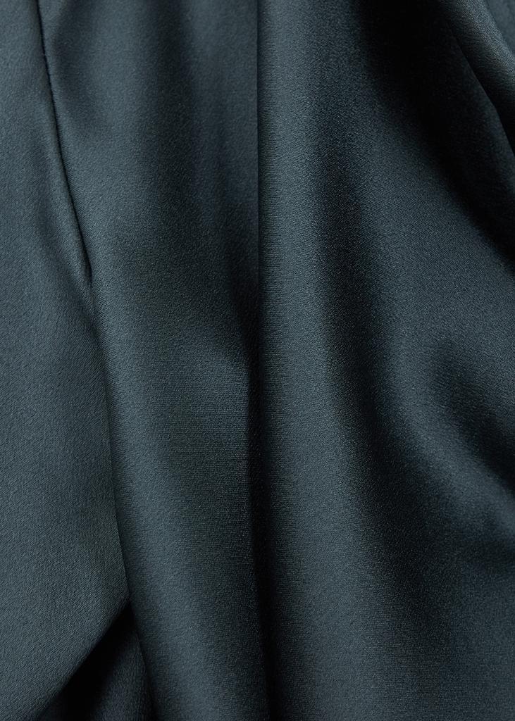 商品Vince|Teal draped silk-satin blouse,价格¥2932,第7张图片详细描述