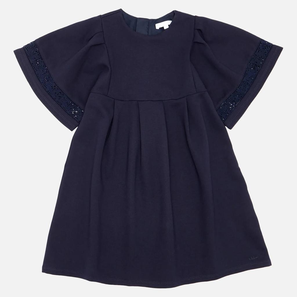 商品Chloé|Chloé Girls' Smock Dress - Navy,价格¥447,第1张图片