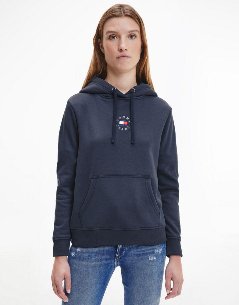 Tommy Jeans flag logo hoodie in navy商品第1张图片规格展示