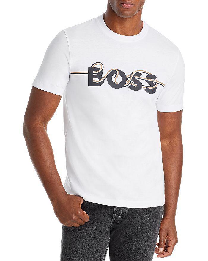商品Hugo Boss|Tessler 178 Slim Fit Logo Graphic Tee,价格¥581,第3张图片详细描述