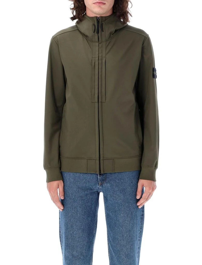 商品Stone Island|Stone Island Zip-Up Drawstring Jacket,价格¥4758,第3张图片详细描述