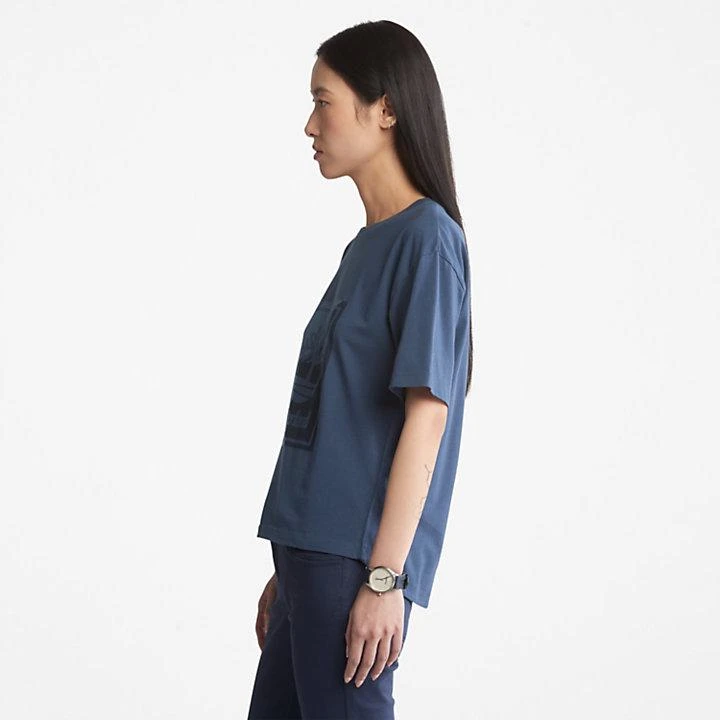 商品Timberland|Logo Graphic T-Shirt for Women in Blue,价格¥139,第4张图片详细描述