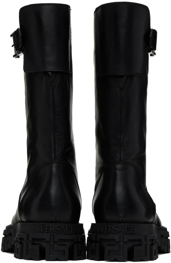 商品Versace|Black Greca Portico Boots,价格¥9222,第2张图片详细描述
