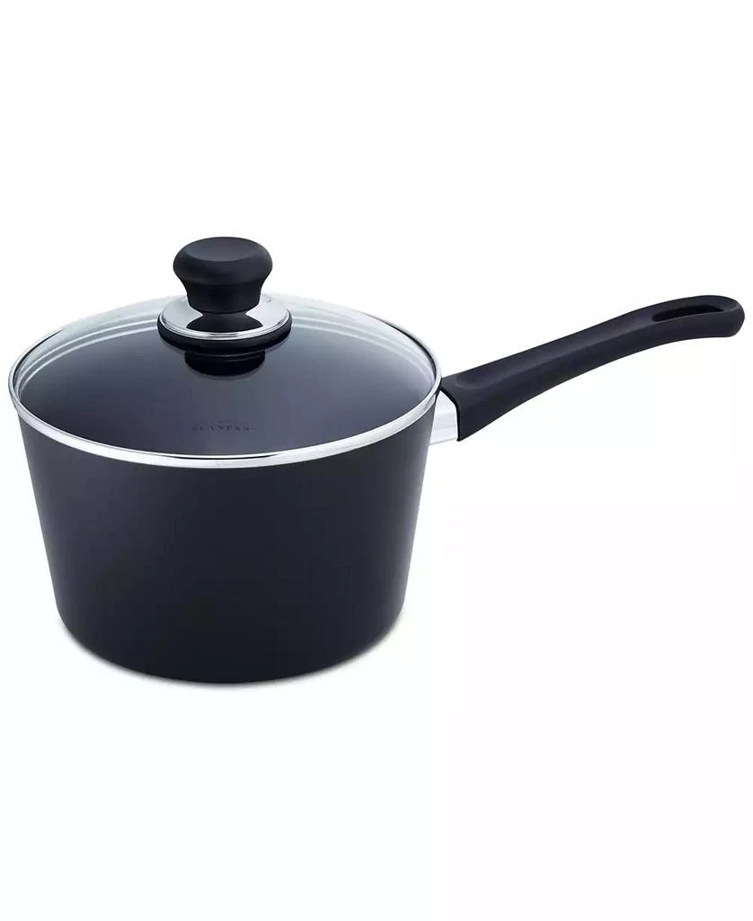 商品Scanpan|Classic 3.25 qt, 3.0 L, 8", 20cm Nonstick Saucepan with Lid, Black,价格¥1127,第1张图片