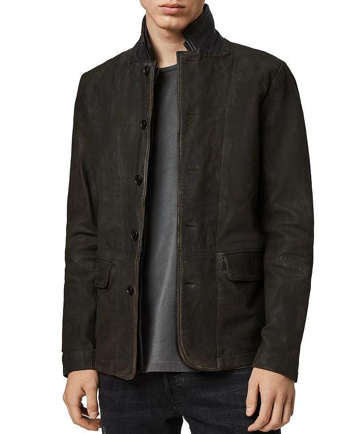 商品ALL SAINTS|Survey Regular Fit Leather Blazer,价格¥4649,第1张图片