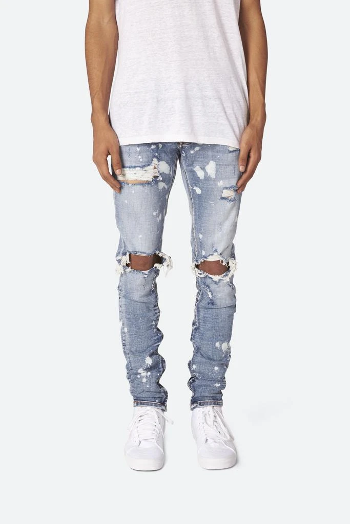 商品MNML|M1 Splash Stretch Slim Denim - Blue,价格¥513,第2张图片详细描述