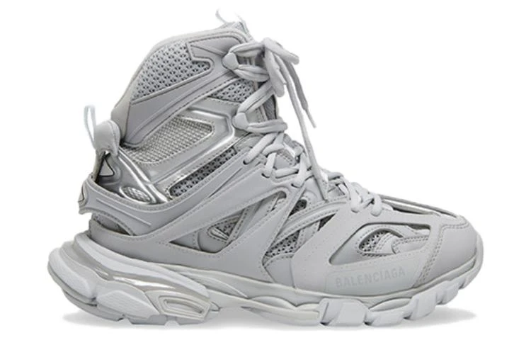 商品[国内直发] Balenciaga|巴黎世家 Track Hike 圆头系带 耐磨 高帮 老爹鞋 男款 银色,价格¥5199,第3张图片详细描述