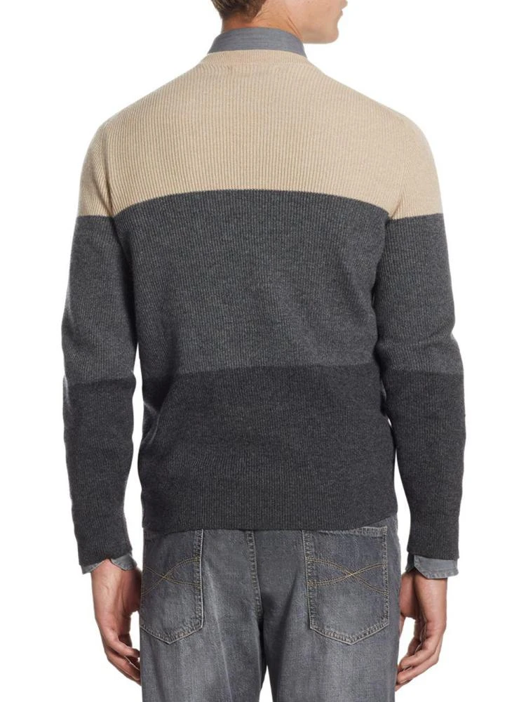 商品Brunello Cucinelli|Colorblock Cashmere Sweater,价格¥8231,第2张图片详细描述