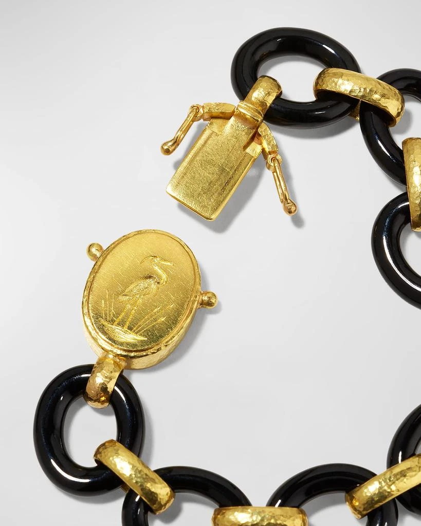 商品Elizabeth Locke|Black Jade and 19k Gold Bracelet,价格¥54793,第4张图片详细描述