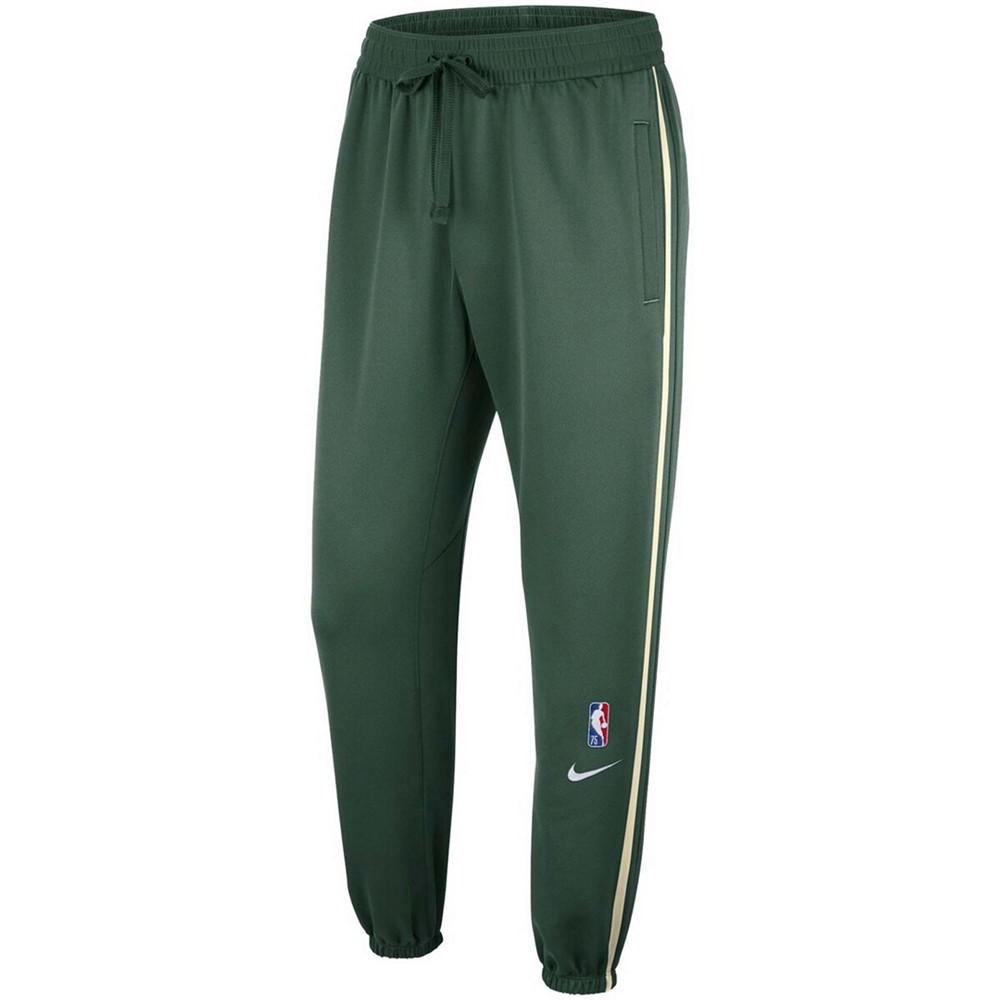 Men's Hunter Green Milwaukee Bucks 75Th Anniversary Showtime on Court Performance Pants商品第3张图片规格展示