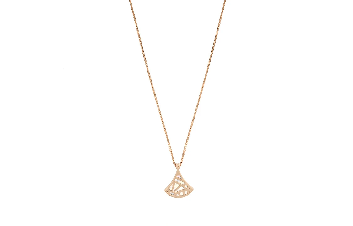 商品[国内直发] BVLGARI|宝格丽 DIVAS’ DREAM系列 白贝母扇子 18k 项链 男女同款情侣款 玫瑰金色,价格¥16793,第11张图片详细描述