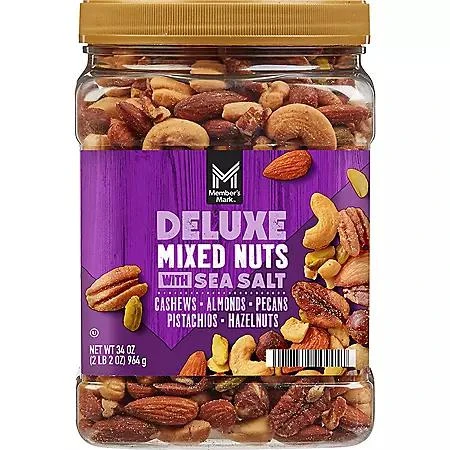 商品Member's Mark|Member's Mark Deluxe Mixed Nuts with Sea Salt, 34 oz.,价格¥100,第1张图片