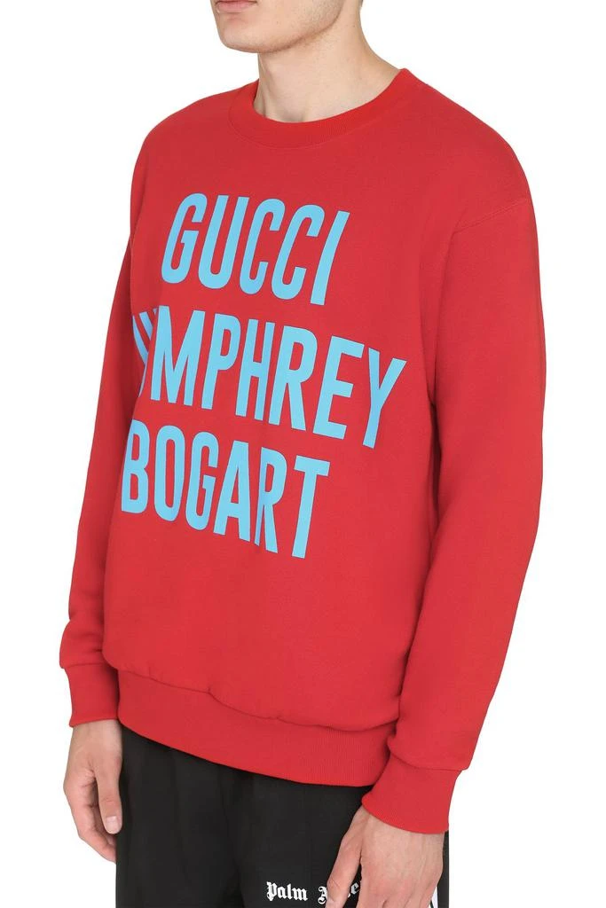 商品Gucci|Gucci Humphrey Bogart Print Crewneck Sweatshirt,价格¥4595,第5张图片详细描述