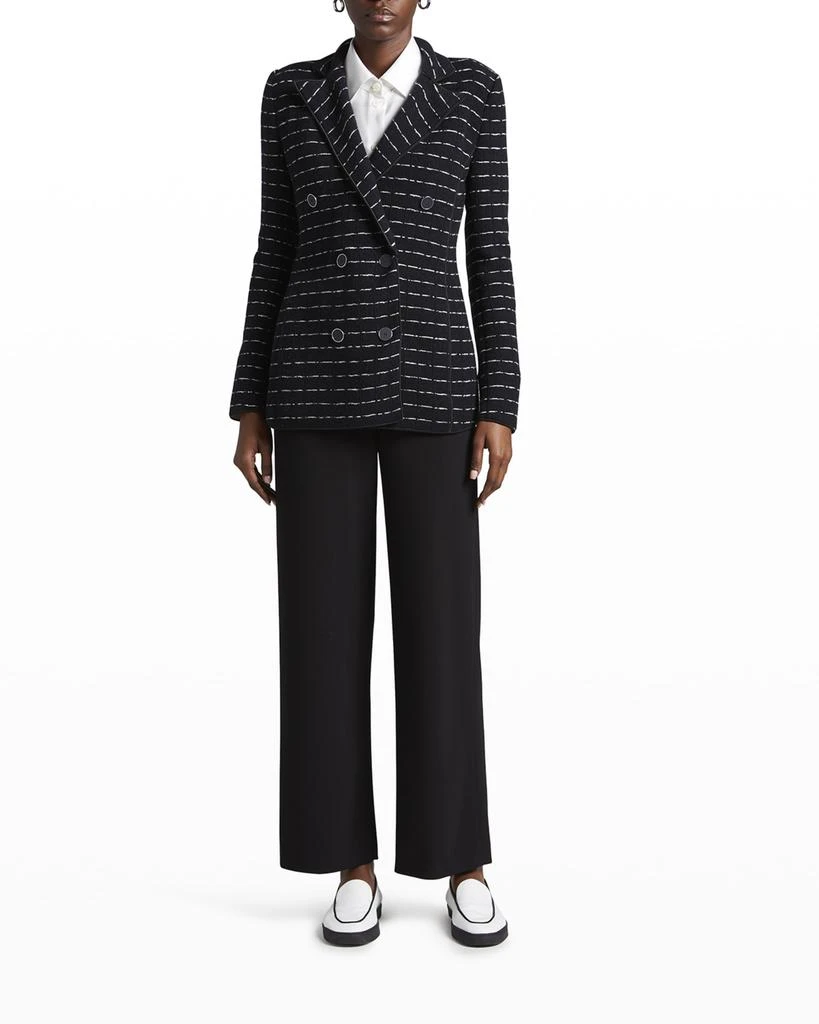 商品Giorgio Armani|Double-Breasted Jersey Jacquard Blazer Jacket,价格¥23139,第1张图片