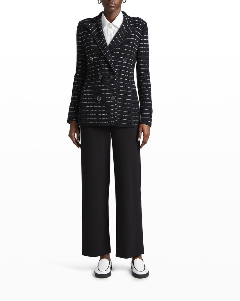 商品Giorgio Armani|Double-Breasted Jersey Jacquard Blazer Jacket,价格¥21422,第1张图片