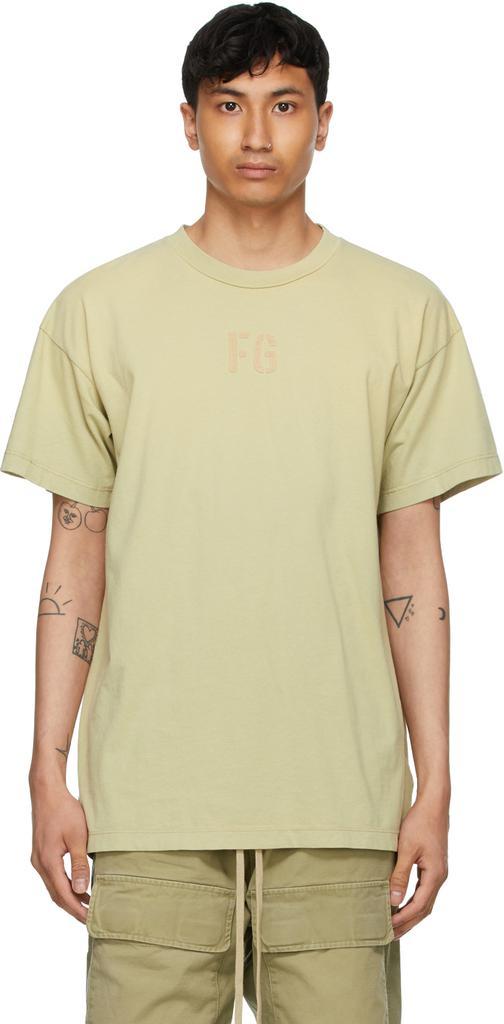 商品Fear of god|Green 'FG' T-Shirt,价格¥1900,第1张图片