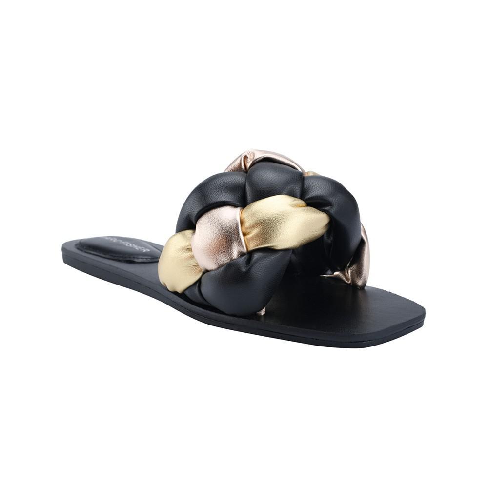 商品Marc Fisher|Women's Bolier Braided Slide Sandals,价格¥344,第1张图片
