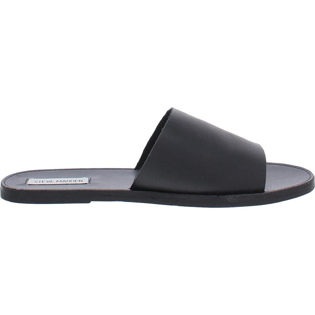 Steve Madden Womens Grace Slip On Open Toe Flat Sandals商品第5张图片规格展示