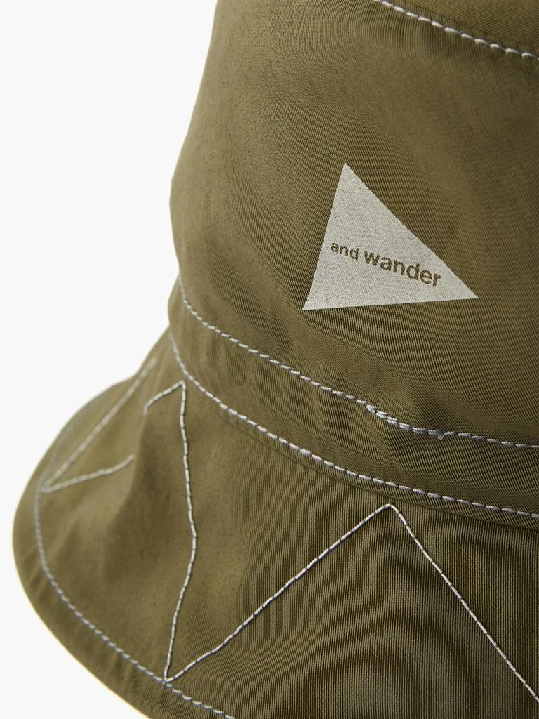 商品And Wander|60/40 embroidered canvas bucket hat,价格¥449,第2张图片详细描述