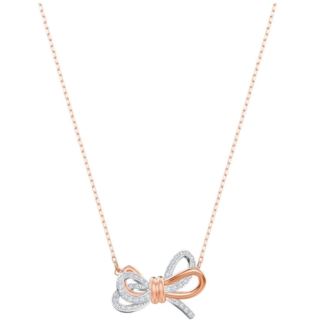 商品Swarovski|Swarovski Women's Pendant - Lifelong Bow White Crystals Lobster Clasp | 5440636,价格¥473,第1张图片