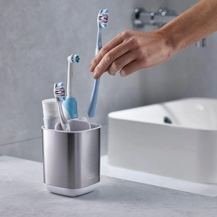 商品Joseph Joseph|EasyStore™ Steel Toothbrush Holder,价格¥149,第2张图片详细描述