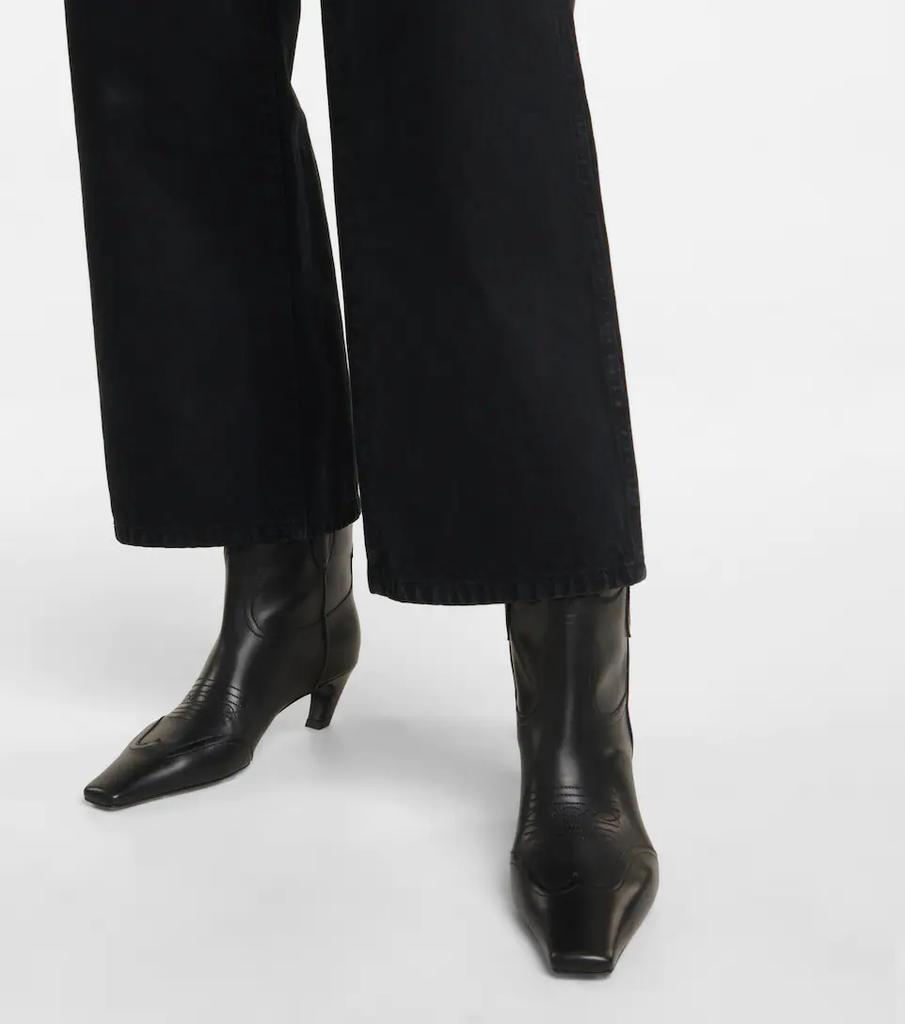 商品Khaite|Dallas leather ankle boots,价格¥6638,第6张图片详细描述