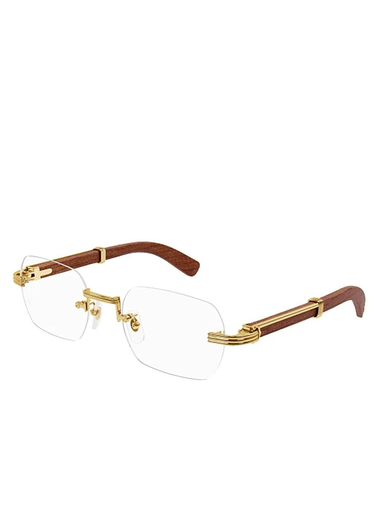 商品Cartier|Cartier Rectangle Rimless Glasses,价格¥15835,第2张图片详细描述