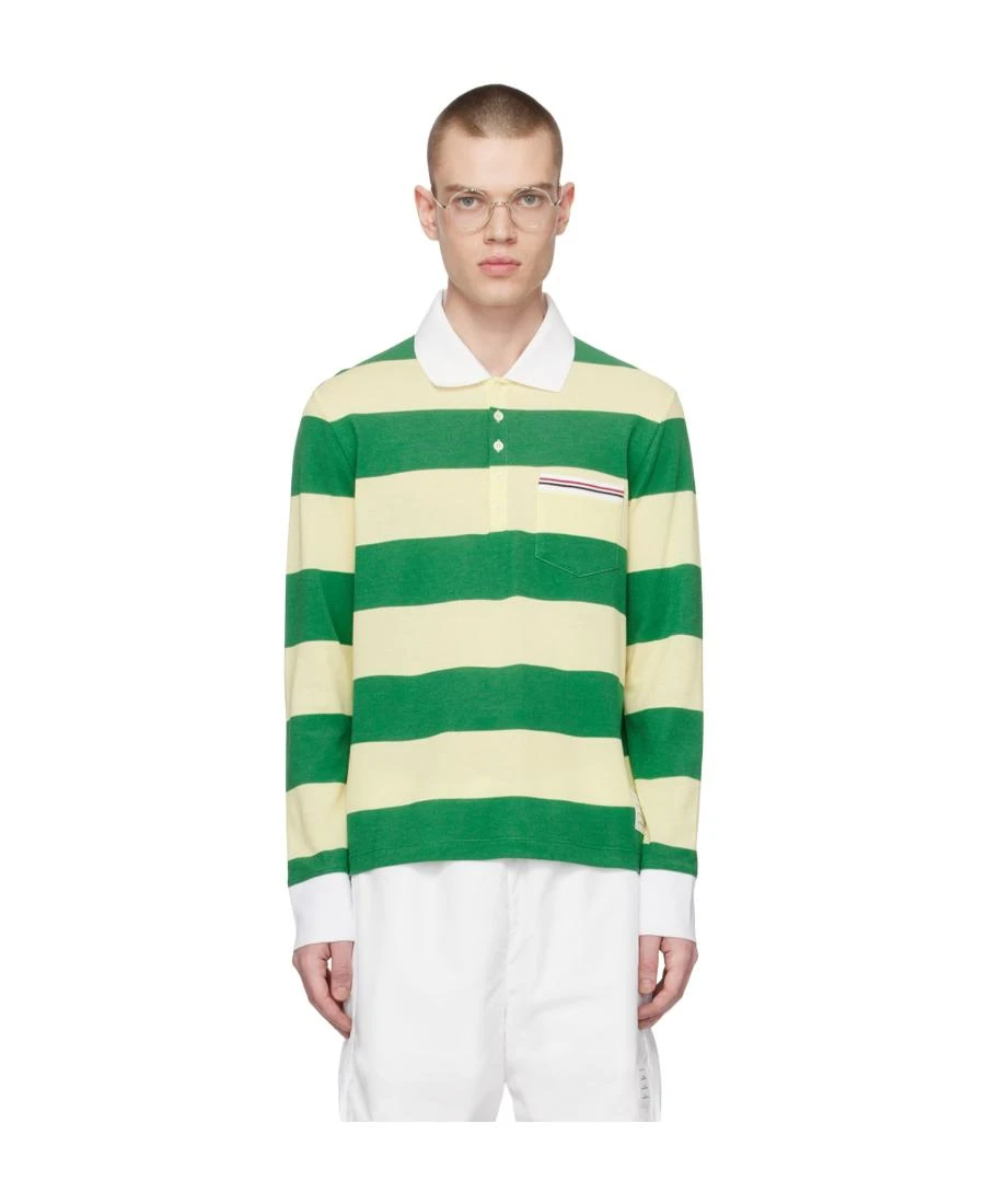 商品【商品预售7天】 Thom Browne|Thom Browne 男士T恤 MJP167AJ0049308 绿色,价格¥3926,第1张图片