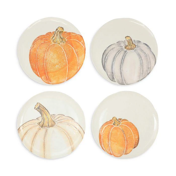 商品VIETRI|Pumpkins Assorted Salad Plates, Set of 4,价格¥1339,第1张图片详细描述