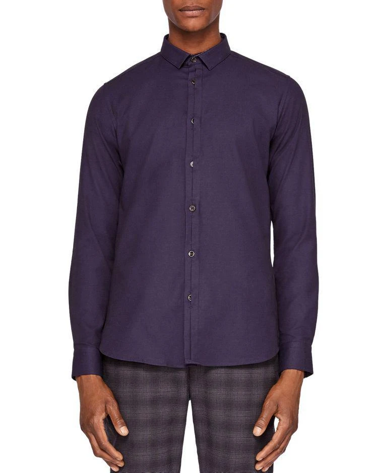 商品Ted Baker London|Luxem Regular Fit Textured Button-Down Shirt,价格¥800,第1张图片