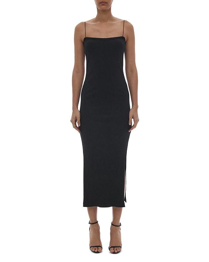 商品Helmut Lang|Ribbed Side Slit Dress,价格¥1246,第5张图片详细描述