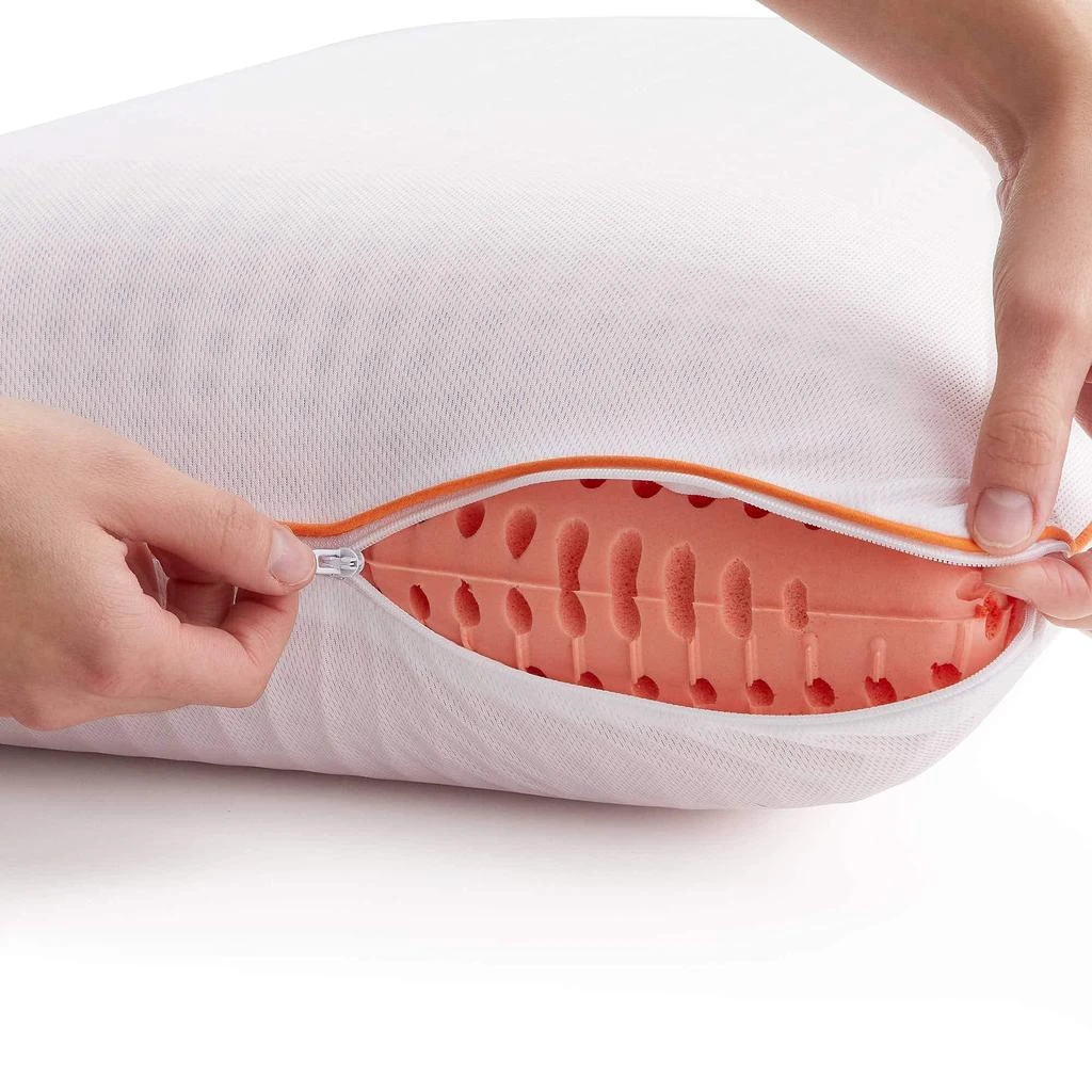 商品LUCID|Plush Memory Foam-Side, Back, and Stomach Sleepers-Mid Loft Pillow, Queen,价格¥299,第2张图片详细描述
