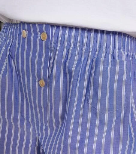 商品The Row|Nicasia striped cotton poplin shorts,价格¥7795,第5张图片详细描述