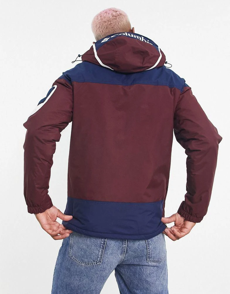 商品Columbia|Columbia Challenger insulated overhead jacket in navy and burgundy,价格¥812,第2张图片详细描述